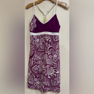 Athleta Sport Dress Floral Mini Paisley Razorback Size Med